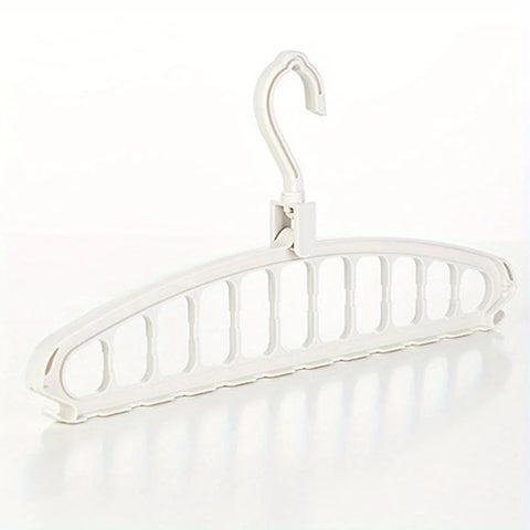 Folding Multi-Hole Clothes Hanger – Space-Saving Non-Slip Wardrobe Organizer