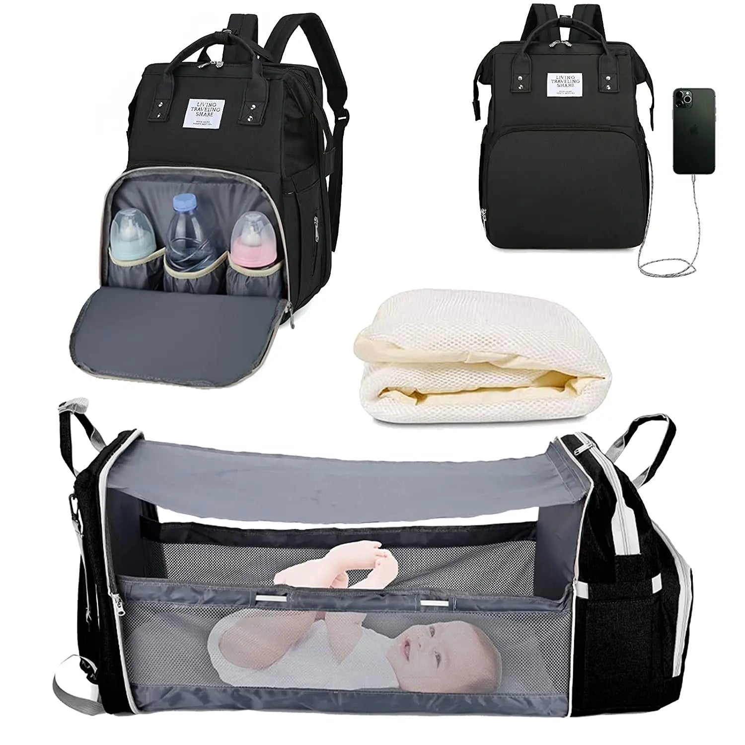 3-in-1 Diaper Bag - Improve Center