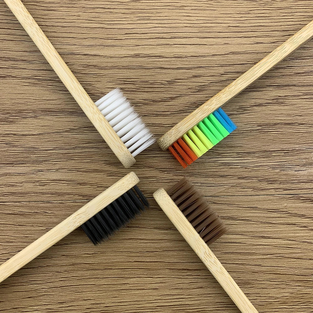 10PCS Biodegradable Bamboo Toothbrush - Improve Center