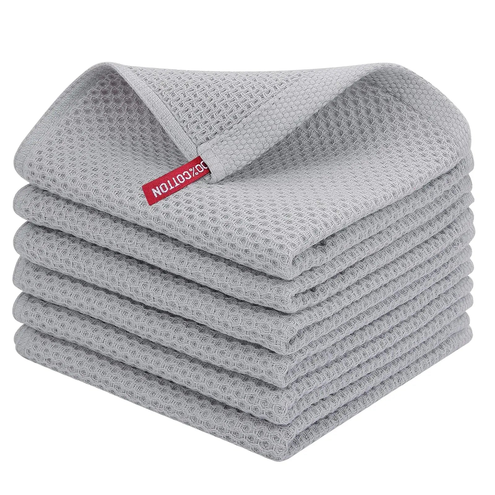 100% Cotton Waffle Weave Dish Cloths - Improve Center