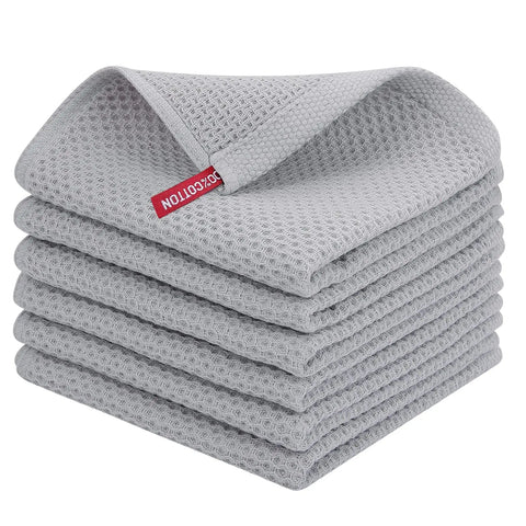 100% Cotton Waffle Weave Dish Cloths - Improve Center