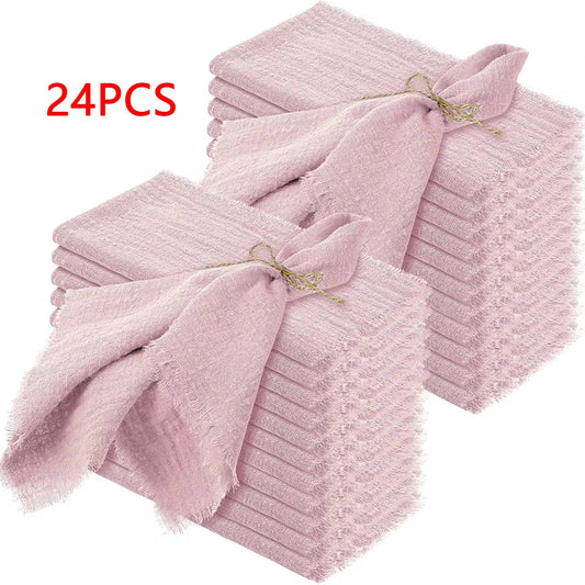 32x32cm Wholesale Pink Gauze Cotton Napkin - Improve Center