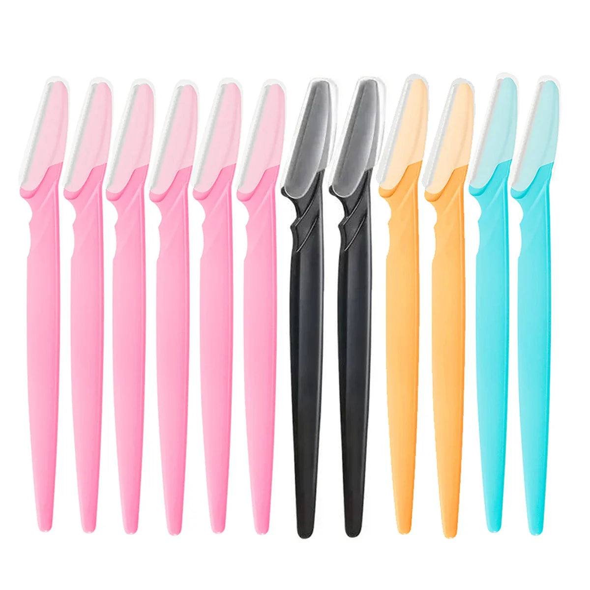 12 Pcs Mix Color Eyebrow Razor - Improve Center