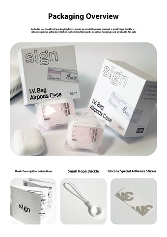 IV Bag AirPods Case – Transparent Liquid Silicone Protective Cover