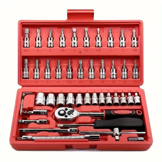 46pcs 1/4 Inch Drive Socket Set - Improve Center