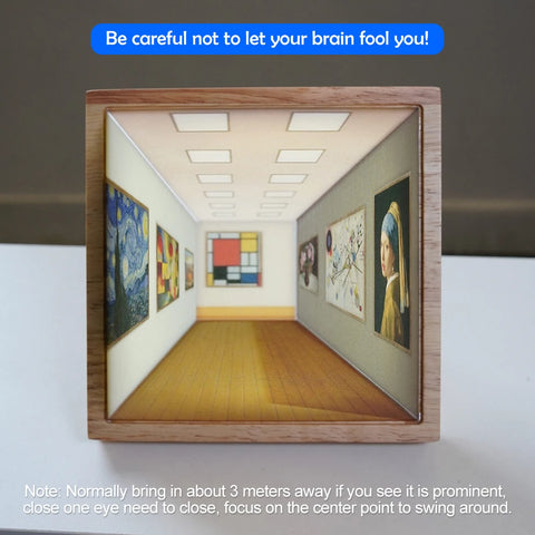 3D Optical Wall-Mounted Lamp