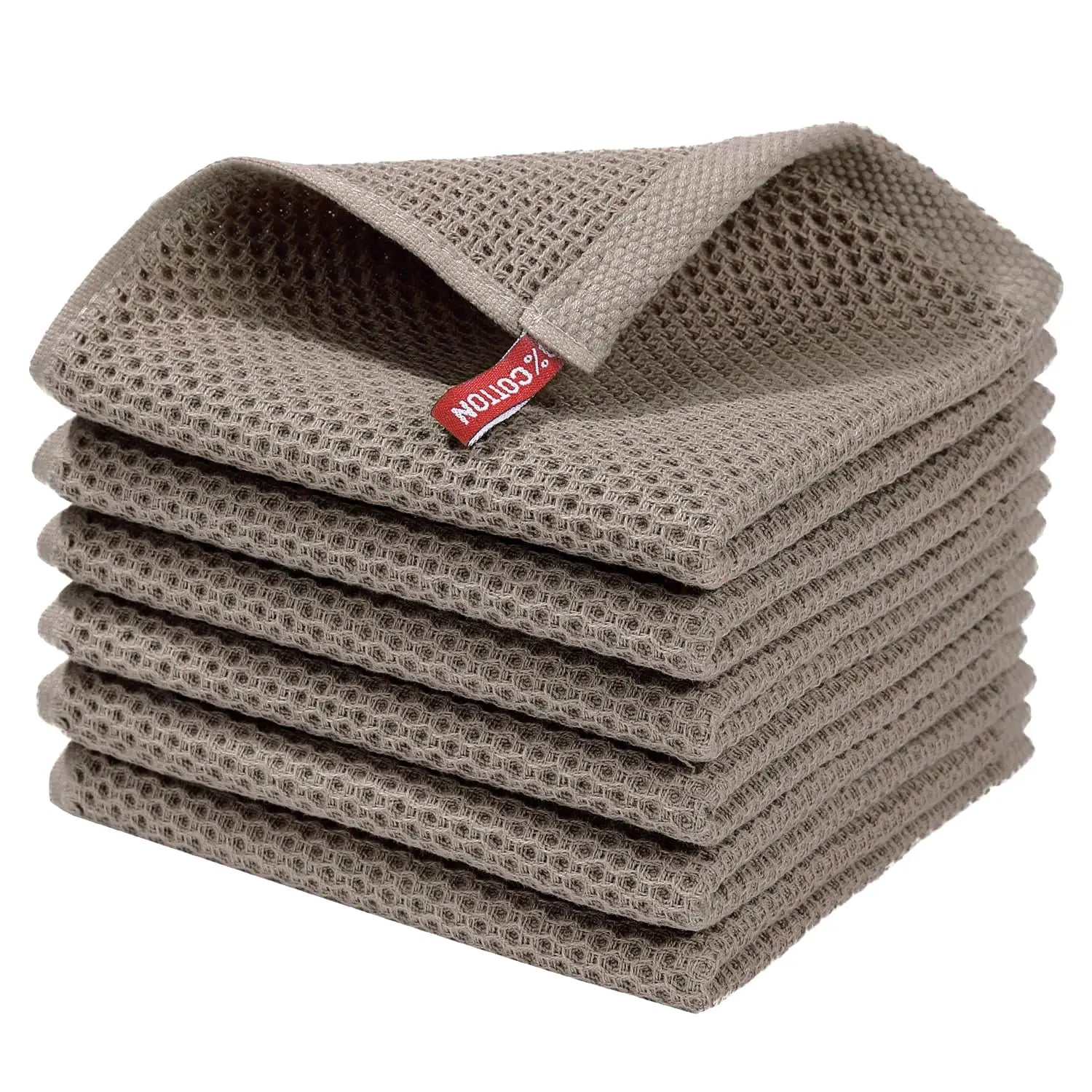 100% Cotton Waffle Weave Dish Cloths - Improve Center