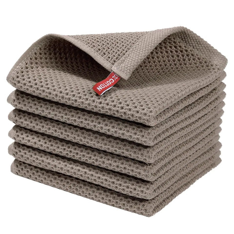 100% Cotton Waffle Weave Dish Cloths - Improve Center