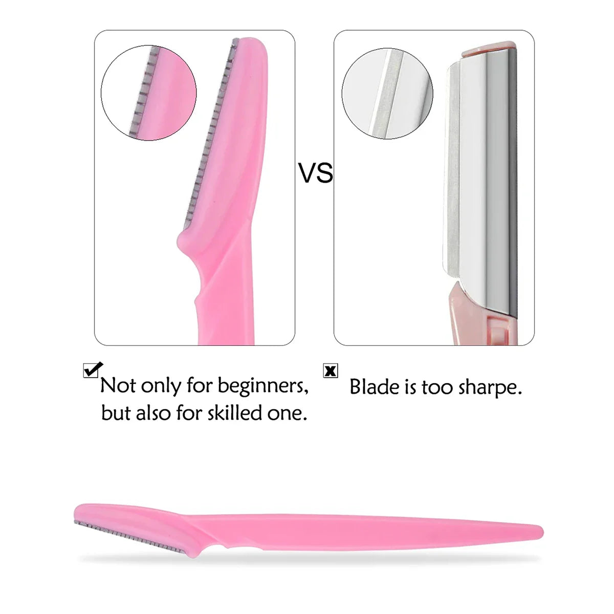 12 Pcs Mix Color Eyebrow Razor - Improve Center