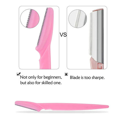 12 Pcs Mix Color Eyebrow Razor - Improve Center