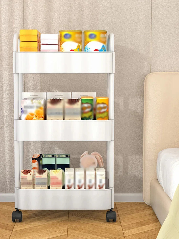 1 PC 3-Layer Rolling Plastic Storage - Improve Center
