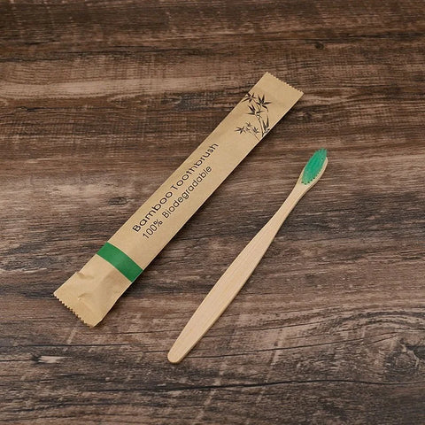 10pcs Bamboo Toothbrushes - Improve Center