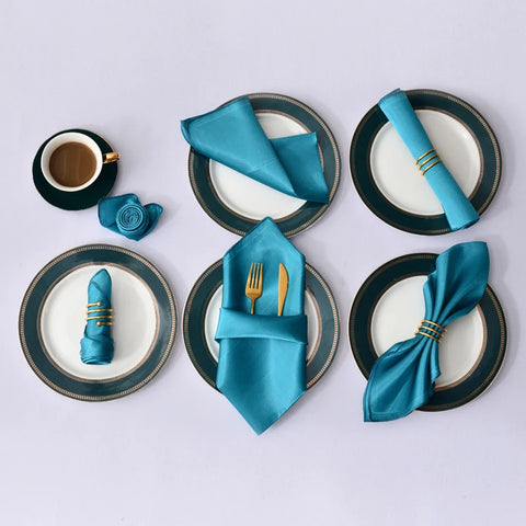 12Pcs 30X30cm Satin Table Napkin - Improve Center